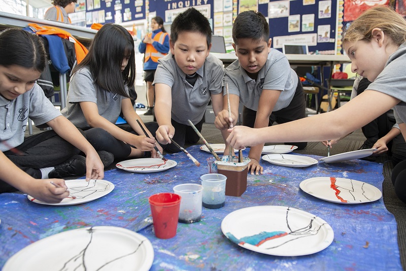 Artists at work